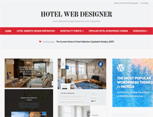 Tablet Screenshot of hotelwebdesigner.com